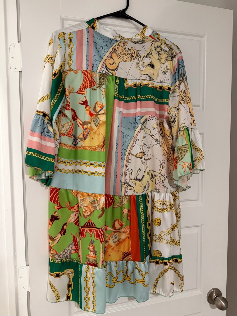 Vero Moda Multi-Color Patchwork Mini Dress - Picture 5 of 5